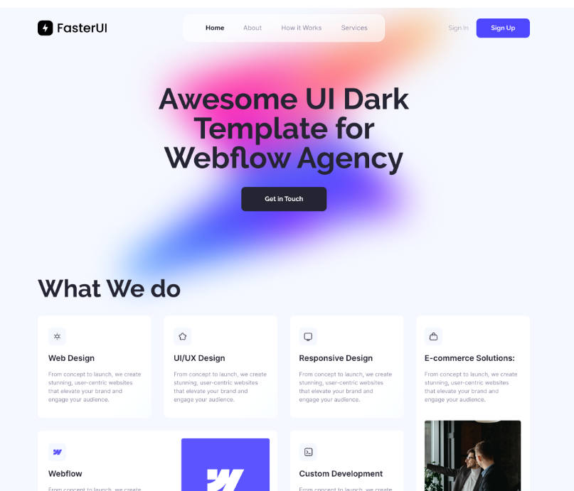 figma website templates UI